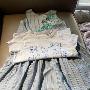 Tea Collection Size 8 Dress and cat t-shirt lot